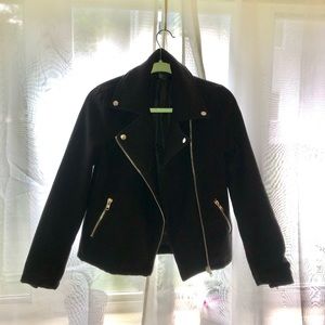 Black cropped Moto jacket